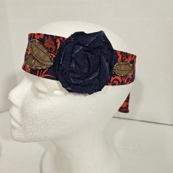 Vintage Pattern cloth headbands. Set of 2 EUC. - Picture 2 of 11